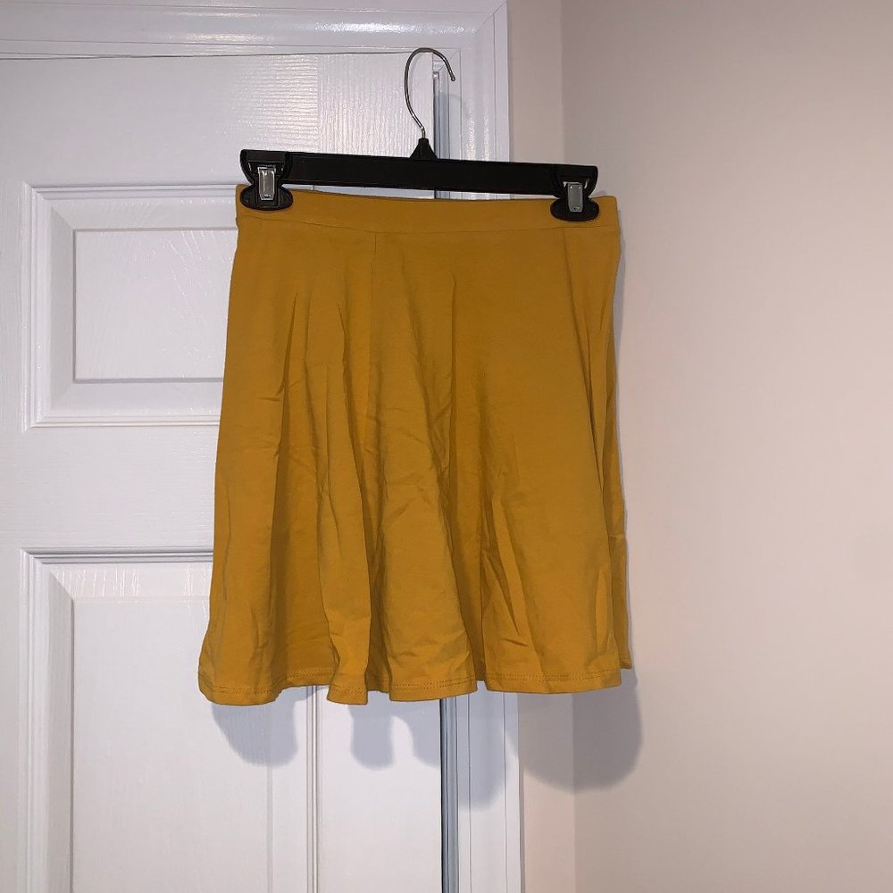 Yellow Skater Skirt